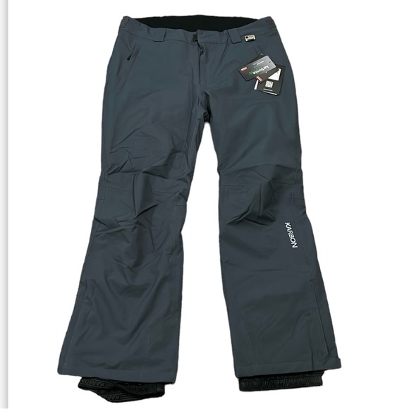 KARBONElement waterproof insulated ski snowboard pants men's gray